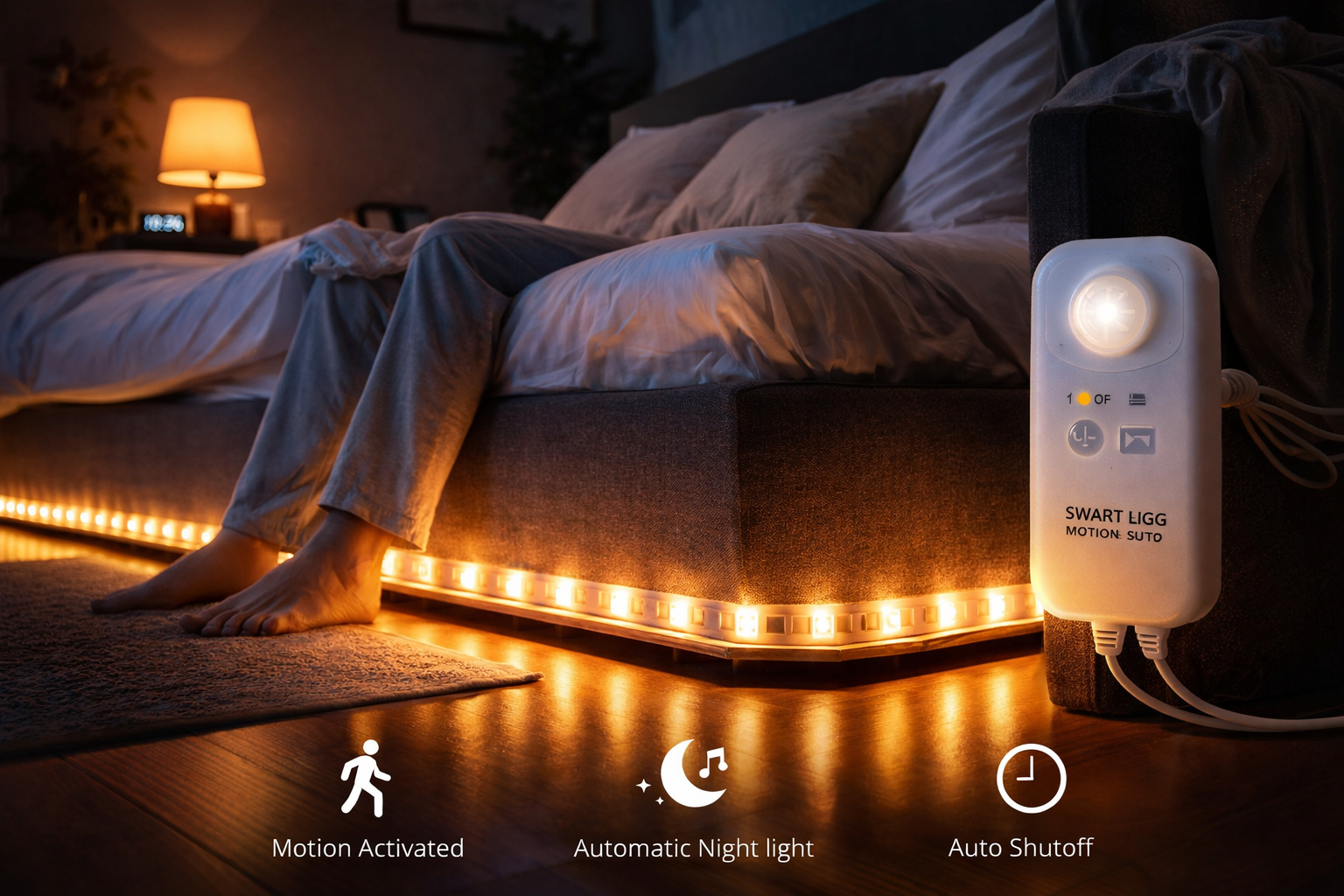 Motion Sensor LED Night Strip 5m Warm White
