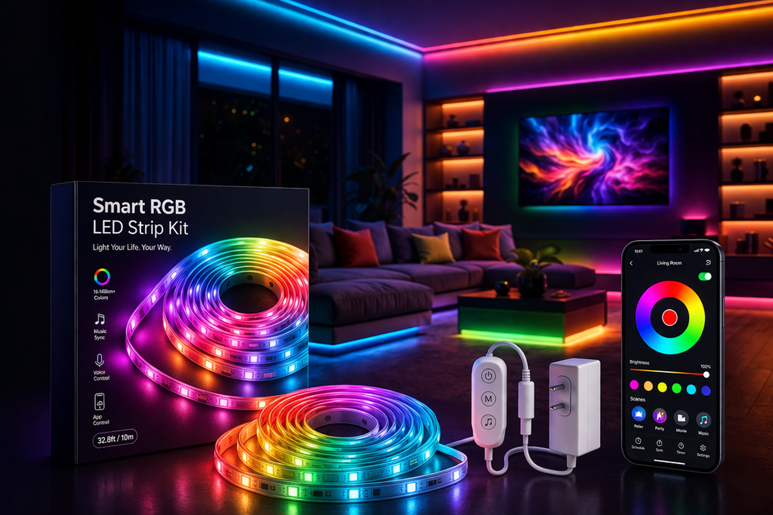 Smart RGB LED Strip Kit 5m